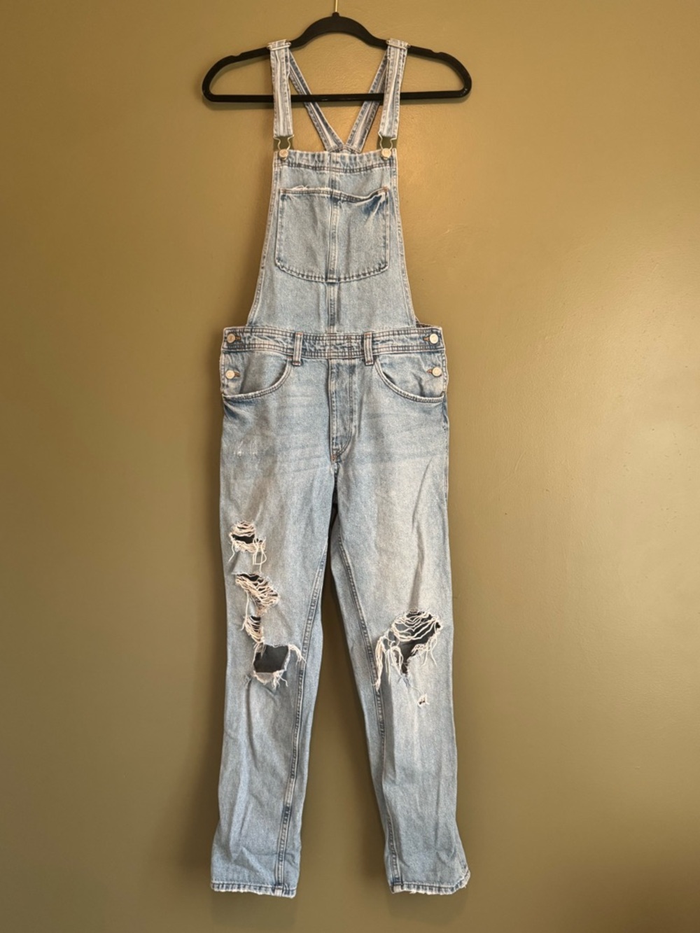 &DENIM Light Wash Denim Overalls